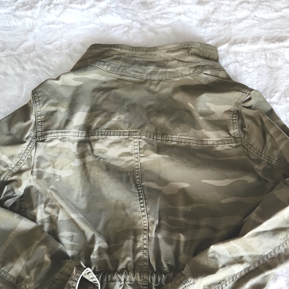 STYLE & CO, Womens, Sz. S, Petite, Olive Green, Military Style, Jacket, Coat - Picture 15 of 16
